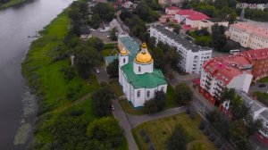 Город Полоцк с высоты птичьего полёта, Беларусь. Видео клип про Полоцк / Polotsk Belarus aerial vie