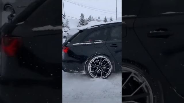 Audi RS6 sound / quattro в деле / дрифт / снег