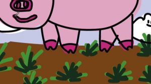 Рисуем свинку детям часть 98