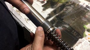 Переборка вилки питбайка. Подручными средствами