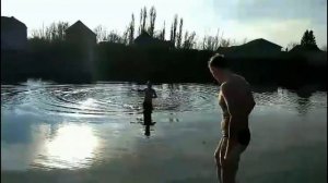 Зимнее купание. Астрахань, Серебряная Воложка.