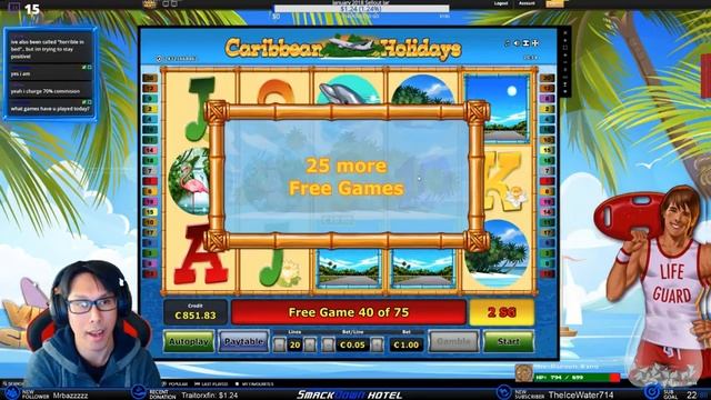 Caribbean Holidays 100 spin bonus смотреть онлайн