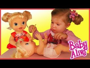 ✿ Кукла BABY ALIVE Беби Элайв Ест Кашу Какает в Подгузник Распаковка Куклы Baby Alive Doll unboxing