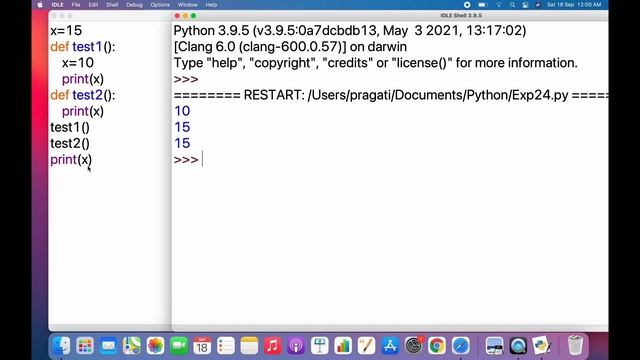 Scope of variables, global & nonlocal keywords | Python Tutorials For Beginners In Hindi #37