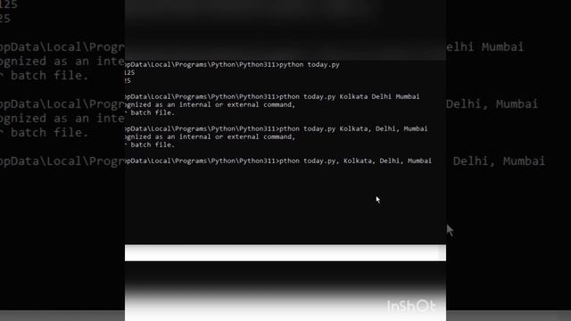 Today practice, Command Line Argument in python. video no - 19