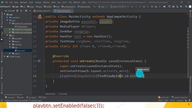 Lecture 25: Android Audio or Media Player with Example смотреть онлайн