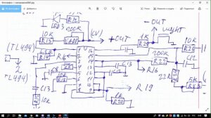 Электрическая  схема DC-DC повышающего преобразователя 1200 Вт 20A, 1500 Вт 30A, 1800 Вт 40A