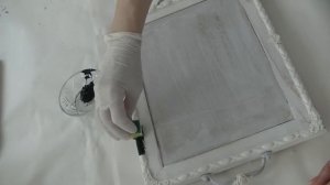 Поднос из фоторамки .