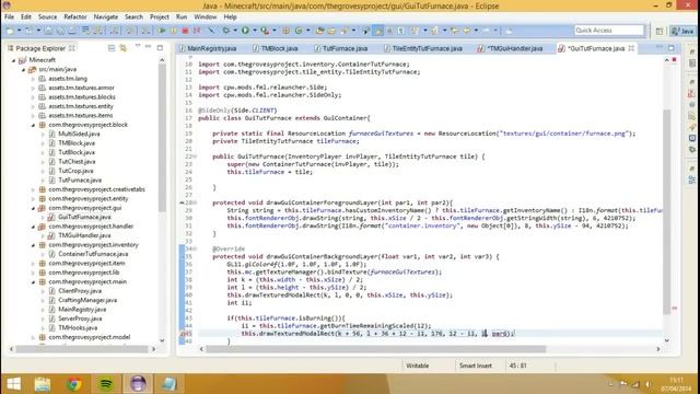 Minecraft Forge Modding 1.7.X - Custom Furnace Gui & fixes смотреть онлайн