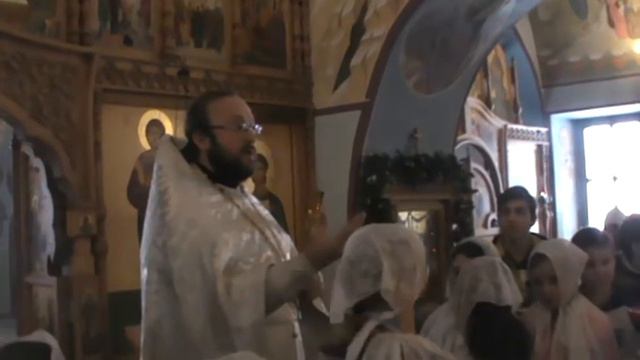 Поздравление и проповедь отца Александра (7 Января, 2017 года). смотреть онлайн