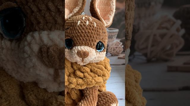 Вязаные игрушки. Пижамница Зая
