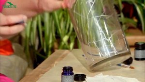? Витражная роспись стеклянной вазы: DIY- 7 дач