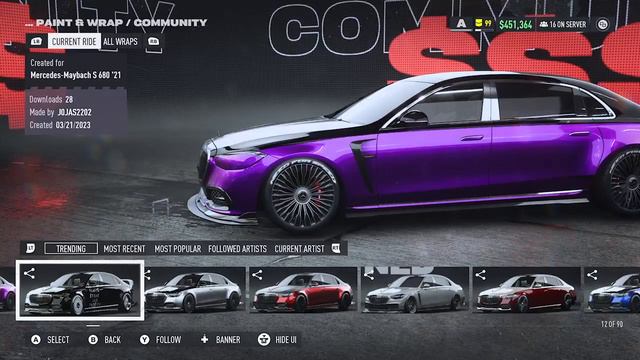 Need For Speed Unbound - 2021 Mercedes-Maybach S 680 Customization смотреть онлайн