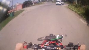 Стант на заряженной Yamaha Jog