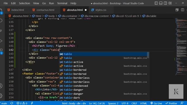13- TABLES IN BOOTSTRAP - BOOTSTRAP BOOTCAMP