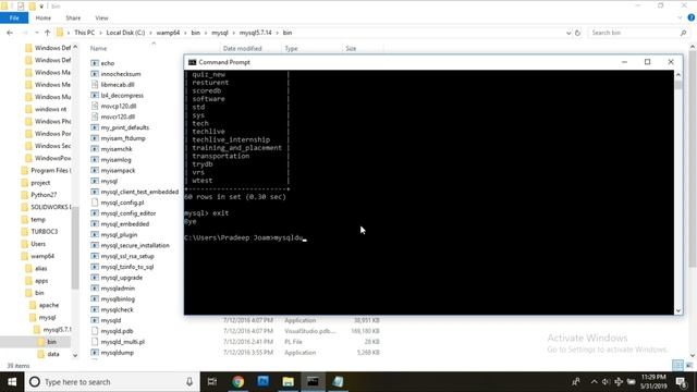 Mysql Database Import and export using CMD  :- Pradeep Joam