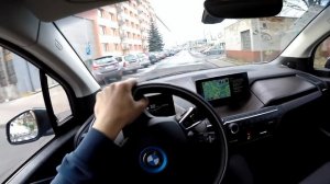 BMW i3 (33 kWh) POV Test Drive + Acceleration 0 - 150 km/h