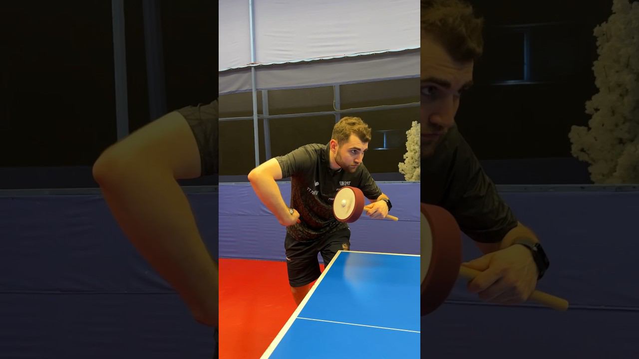 Reverse pendulum serve. #hiphop #rap #tabletennis смотреть онлайн