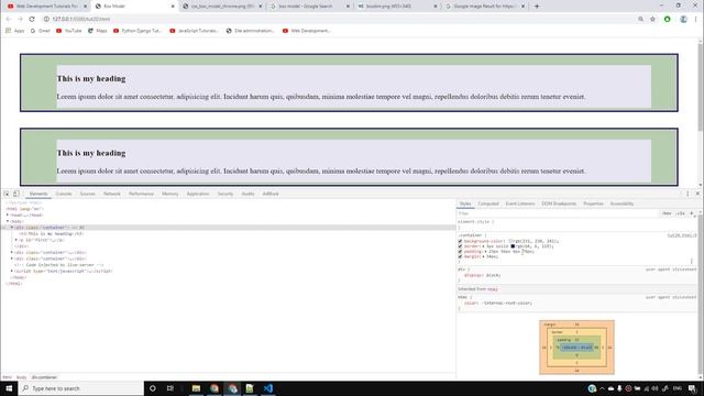 CSS Tutorial: CSS Box Model, Margin and Padding | Web Development Tutorials #20