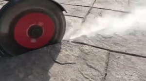 Пропил деформационных швов. Устройство печатного бетона. DECORLUX Тюмень