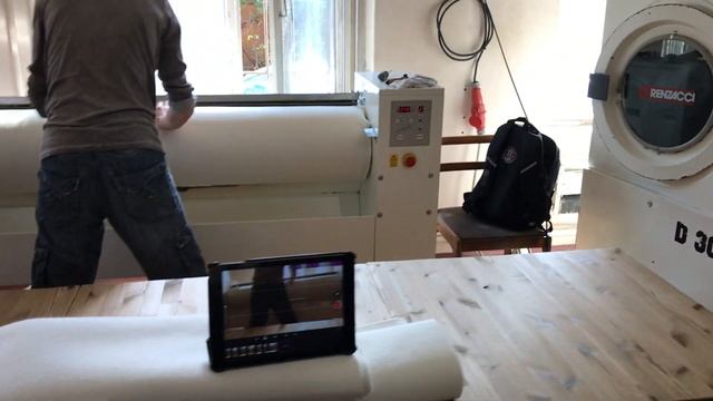 Растягиваем одежду/чехол гладильного катка GMP смотреть онлайн