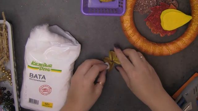 Венок своими руками. DIY. ОСЕНЬ. смотреть онлайн