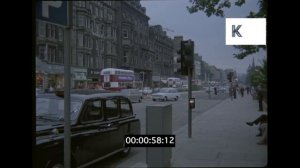 1960s, 1970s Edinburgh, Scotland, Edinburgh Castle and Princes Street, 35mm