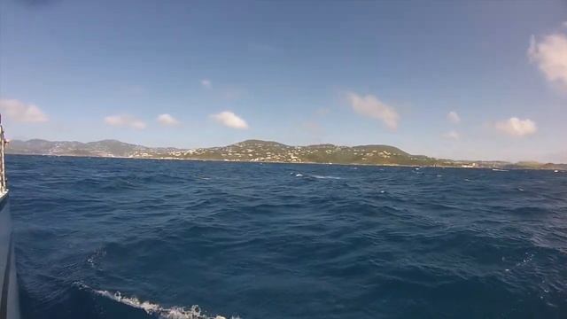 4K. video - Sailing on a Catamaran - Charlotte Amalie St. Thomas, United States Virgin Islands. смотреть онлайн