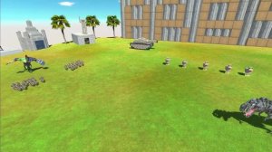 Team King Kong + Hulk VS Team MechaGodzilla 2021 + Tex Rex - Animal Revolt Battle Simulator