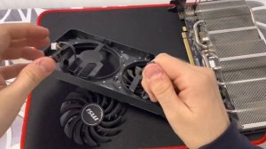 Замена кулеров на видеокарте amd msi 5700 mech