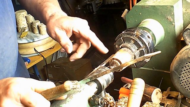 Дальнейшая подготовка древесины и некоторые приёмы работы резцами на токарном станке. смотреть онлайн
