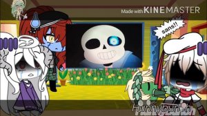 Undertale reacts to “ sans stronger than you “ | Gacha life |