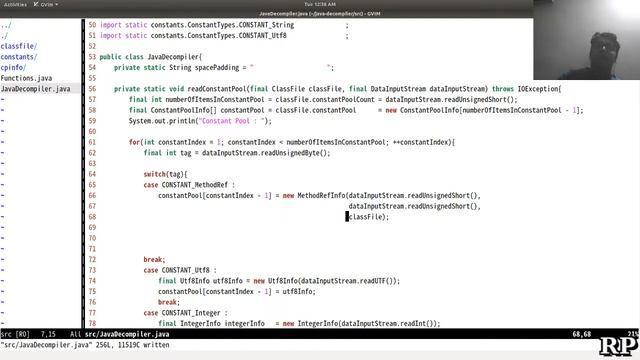 TWITCH STREAM : Writing A Java DeCompiler From Scratch : Completed The Constant Pool Info Table смотреть онлайн
