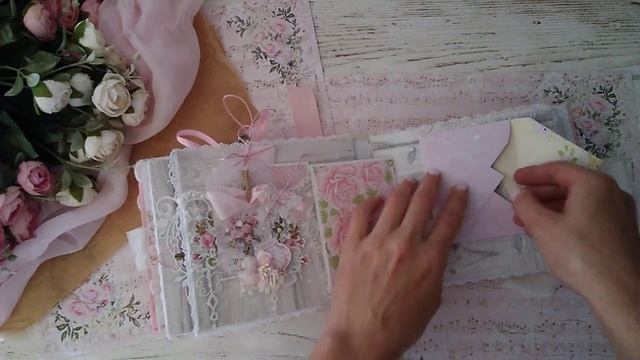 Женский альбом "Нежные мгновения". Скрапбукинг. смотреть онлайн