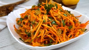 Всего 3 простых продукта в составе САЛАТА (плюс заправка)! Салат "Морковный" без майонеза, вкусно!