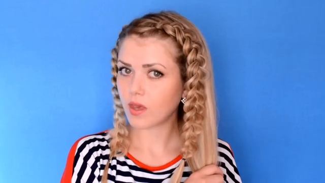 Прическа пучок+французские косы/Красивая прическа•♥•