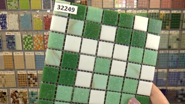 Зеленая мозаика для бассейнов, душевых смотреть онлайн