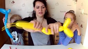 Шарики. Делаем животных из шариков колбасок/Balloons. Making animals out of balloons