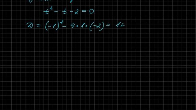 Задача. Решите тригонометрическое уравнение: cos(2x) - 2cos(x) - 3 = 0 смотреть онлайн