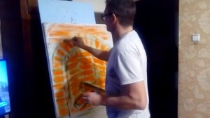 Рисуем огонь в камине!1 часть!