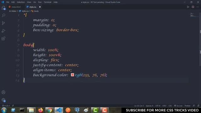 How to make text 3D in CSS | 3D text | Css3 | HTML5 | Techy programmers