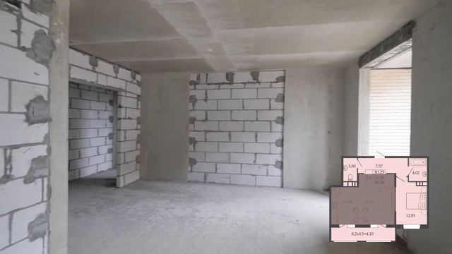 Продается еврооднушка 58 м2 в Краснодаре от застройщика ЮгСтройИмпериал - ЖК Родные просторы