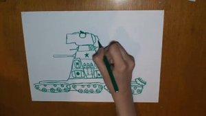 КАК НАРИСОВАТЬ КВ-44 ГЕРАНД?