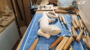 Как вырезать ящерицу из дерева (1 часть начало) carving a lizard out of wood