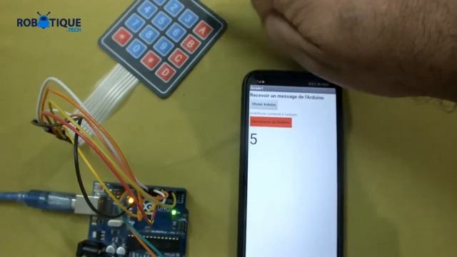 Send a message from Arduino to smartphone using matrix keyboard смотреть онлайн