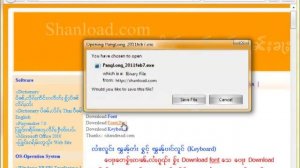 How to Install panglong(Shan) font