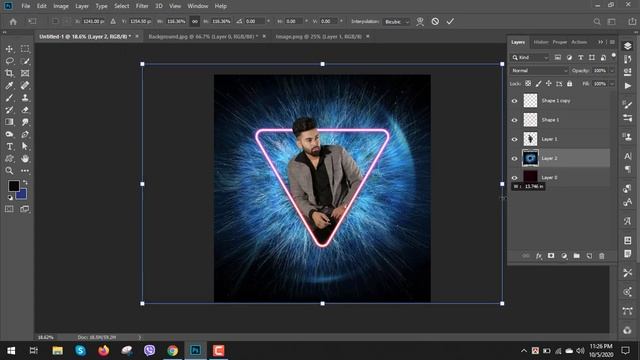 Neon Glow Effect Photoshop tutorial (Graphics Pathsala)