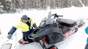 Снегоход Тунгус 500. Запуск в -36.