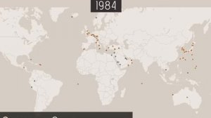 Карта строительства американских баз по всему миру, начиная с 1945 г.