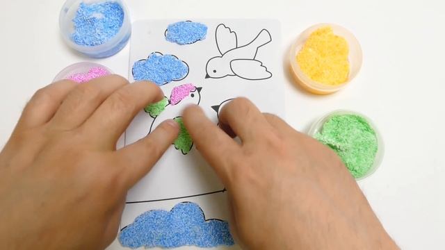 Foam Clay - Pearl Putty Playdough Floam - Birds Shape DIY Toys смотреть онлайн
